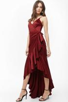 Forever21 Satin Wrap Gown