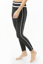 Forever21 Active Striped-trim 7/8 Leggings