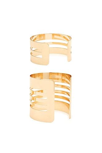 Forever21 Cutout Statement Cuff Set