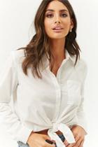 Forever21 High-low Pocket Shirt
