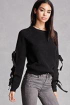 Forever21 English Factory Cutout Sweater