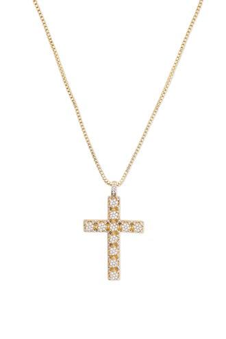 Forever21 Men King Ice Cross Pendant Necklace