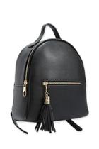 Forever21 Tassel-accent Faux Leather Backpack