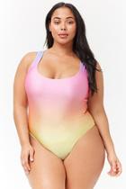 Forever21 Plus Size Ombre One-piece Swimsuit