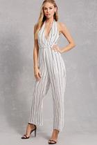 Forever21 Selfie Leslie Striped Jumpsuit