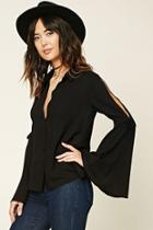 Forever21 Contemporary Bell Sleeve Shirt