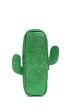 Forever21 Glitter Cactus Makeup Bag