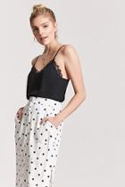 Forever21 Polka Dot Button-front Skirt