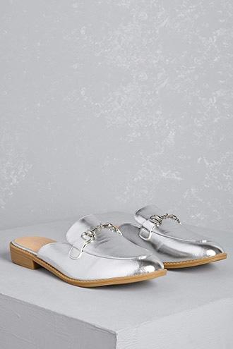 Forever21 Wanted Faux Leather Mules