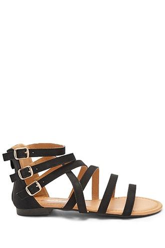 Forever21 Faux Nubuck Gladiator Sandals