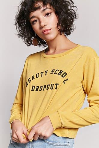 Forever21 Beauty School Dropout Graphic Tee