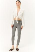 Forever21 Skinny Houndstooth Trousers