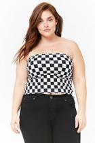 Forever21 Plus Size Checkered Tube Top