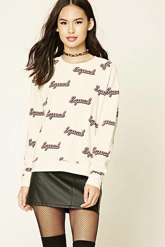 Forever21 Squad Print Sweatshirt