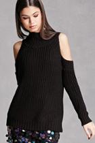 Forever21 Chunky Open-shoulder Sweater