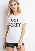 Forever21 Not Sorry Pocket Tee