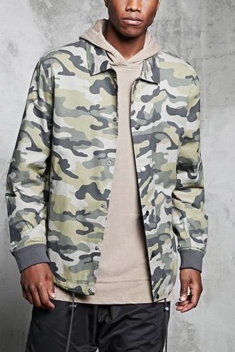 Forever21 Camo Print Army Jacket