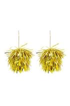 Forever21 Metallic Tinsel Drop Earrings