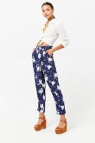 Forever21 Floral Paperbag Trousers