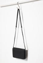 Forever21 Faux Leather Crossbody (black)