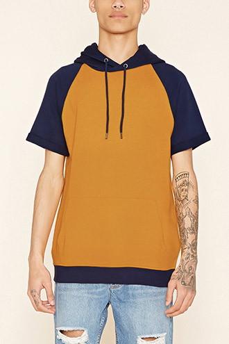 21 Men Men's  Cuffed Raglan Hoodie