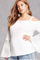 Forever21 Pink Clove Open-shoulder Top