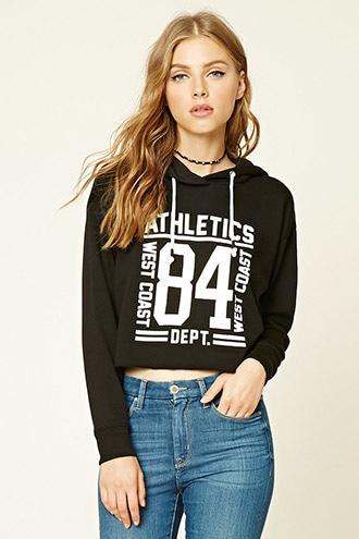 Forever21 Women's  Athletics 84 Graphic Pullover
