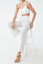 Forever21 Linen-blend Striped Pants