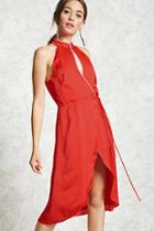 Forever21 Contemporary Satin Wrap Dress