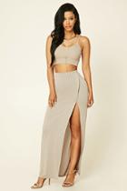 Forever21 Women's  Surplice Maxi Skirt