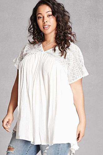 Forever21 Plus Size Velzera Crochet Top