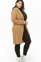 Forever21 Plus Size Hooded Longline Cardigan