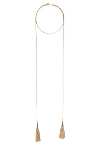 Forever21 Tasseled Layered Necklace