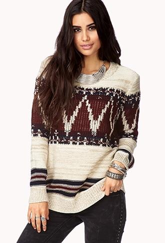 Forever21 Festive Folk Sweater