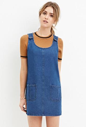 Forever21 Boxy Denim Shift Dress