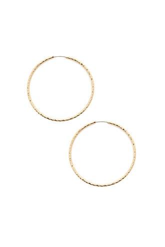 Forever21 Textured Endless Hoop Earrings