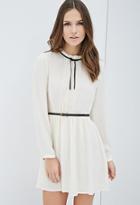 Forever21 High-neck Pintucked Dress