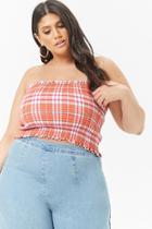 Forever21 Plus Size Plaid Tube Top