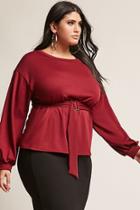 Forever21 Plus Size Belted Knit Top