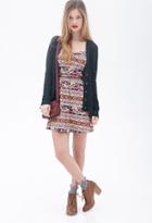 Forever21 Tribal Print Fit & Flare Dress