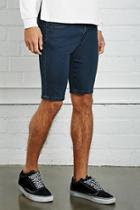 21 Men Men's  Dark Wash Denim Shorts
