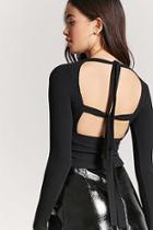 Forever21 Ribbed Self-tie Top