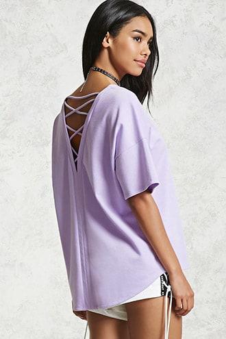Forever21 Contemporary Laced Sweatshirt