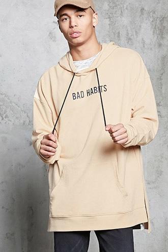 Forever21 Bad Habits Oversized Hoodie