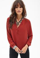 Forever21 Buttoned Woven Top