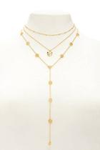 Forever21 Drop Chain Pendant Necklace Set