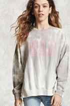 Forever21 Bad Graphic Tie-dye Sweatshirt