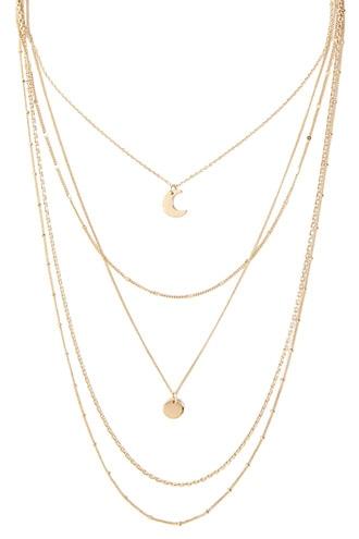 Forever21 Half Moon Layered Necklace