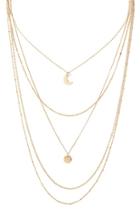 Forever21 Half Moon Layered Necklace