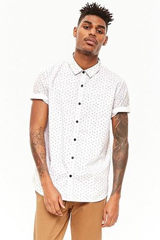 Forever21 Anchor Pin Dot Shirt